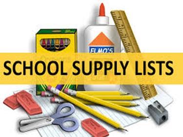 School Supply Lists
